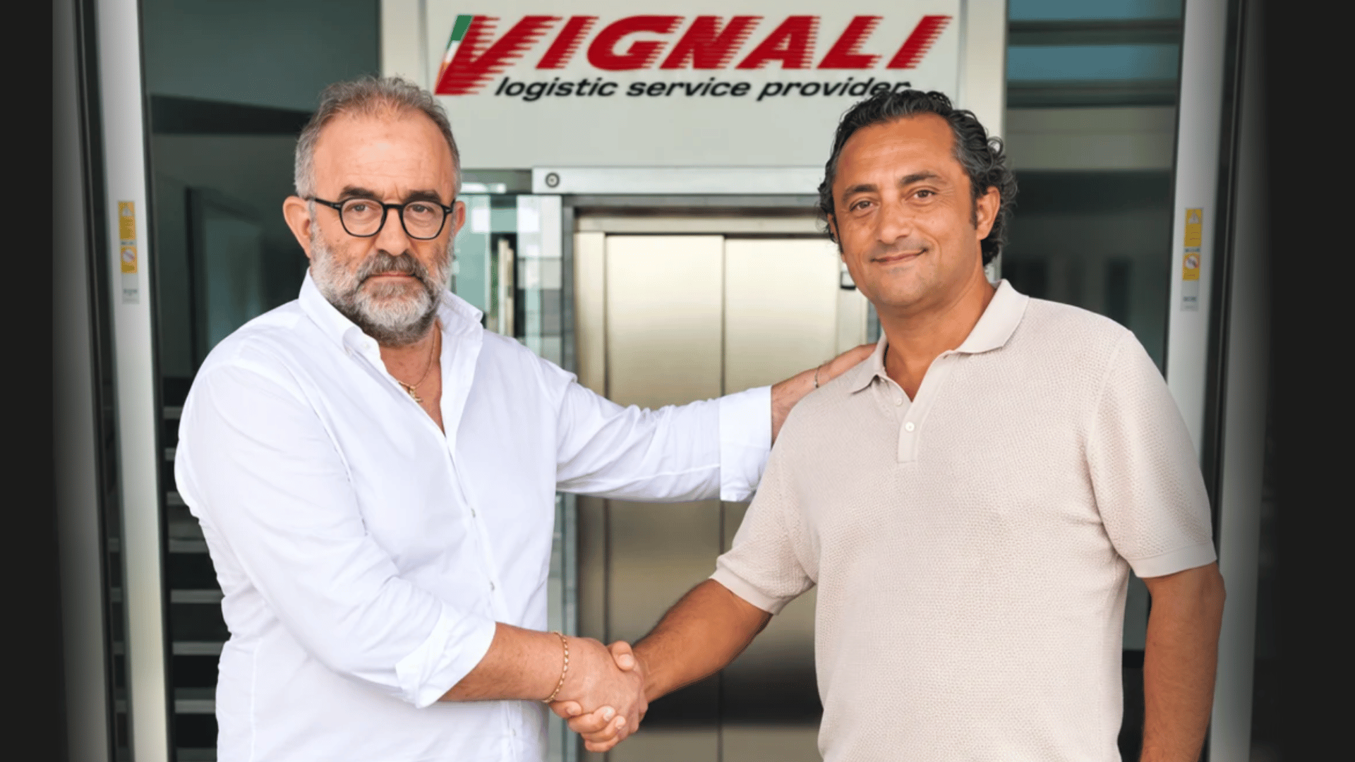 Fabio Vignali e Luigi Ambrosio dopo l’acquisizione di Vignali da parte di LC3